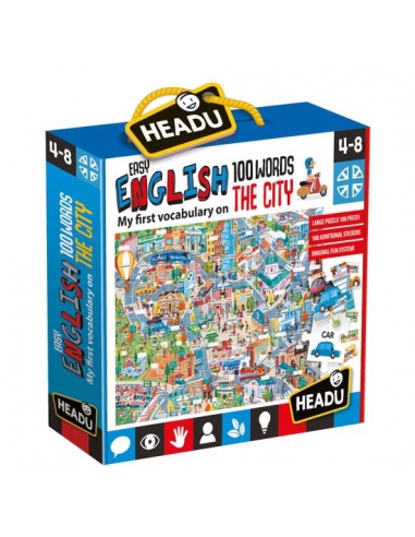Headu Easy English 100 Words City (4-8 Yaş)